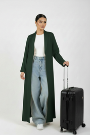 C 2466-08 Forest Green Travel Abaya