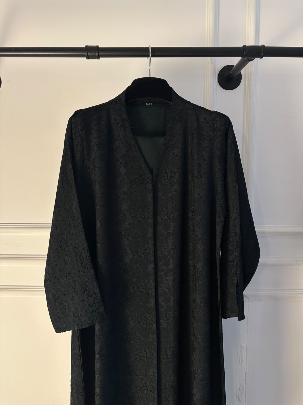 C 2467-03 Dark Green Dantel Abaya