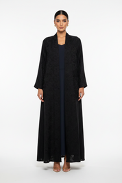 C 2467-04 Dark Navy Dantel Abaya