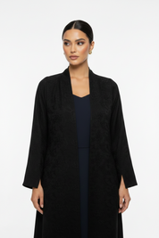 C 2467-04 Dark Navy Dantel Abaya