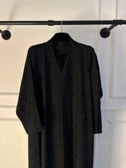 C 2467-05 Black Dantel Abaya