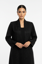 C 2467-05 Black Dantel Abaya
