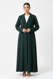 C 2468-01 Forest Green Abaya