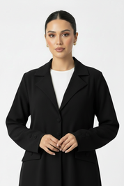C 2468-02 Black Abaya