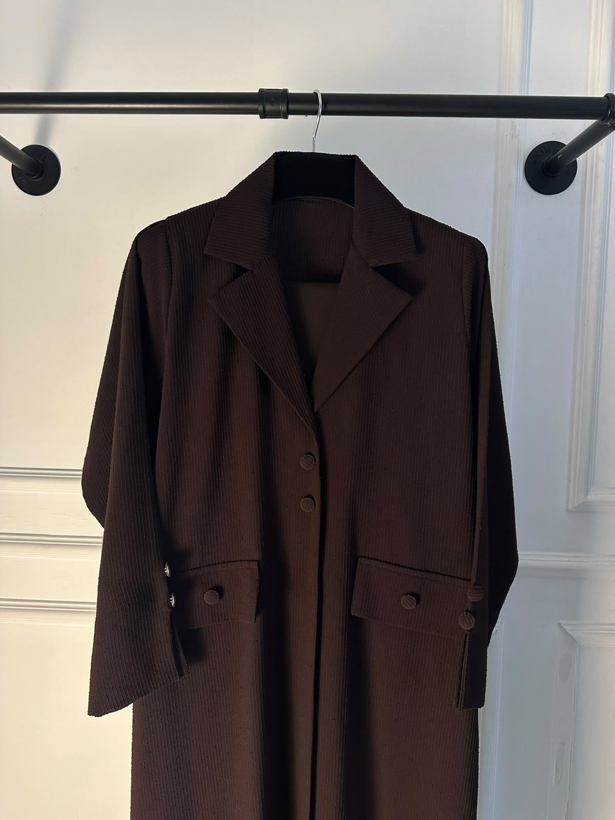 C 2468-04 Chocolate Brown Abaya