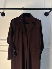 C 2468-04 Chocolate Brown Abaya