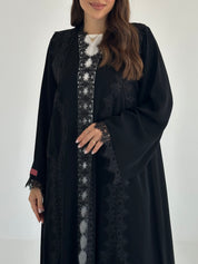 C 2484 Black Lace Abaya