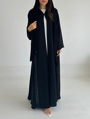 C 2504 Black Lace Abaya