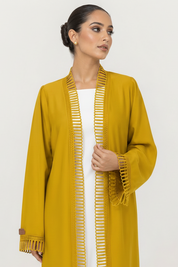 C 2512 Lemon Gelato Lace Abaya