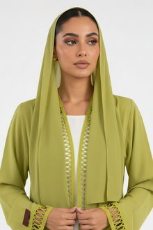 C 2514 Key Lime Pie Lace Abaya