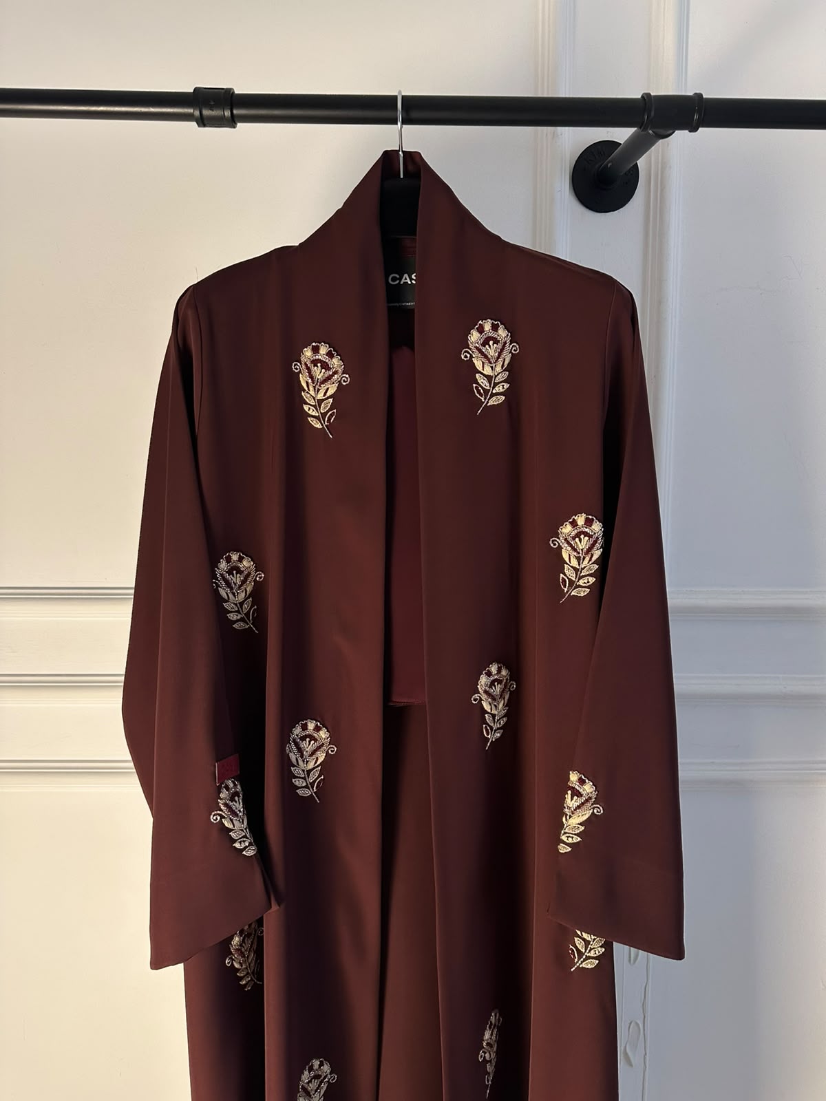 C 2517 Desert Red Beaded Abaya