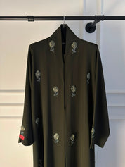 C 2518 Oasis Green Beaded Abaya