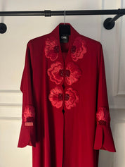 C 2519 Ruby Red Amira Abaya