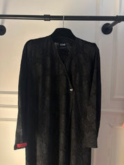 C 2520-06 Black Dantel Abaya