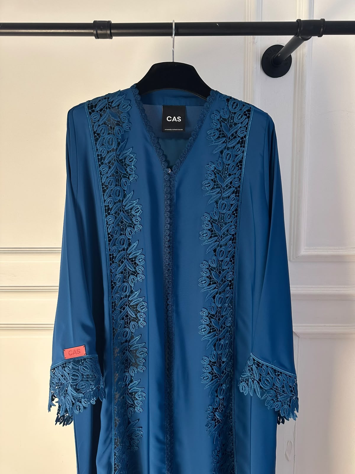 C 2528 Blueberry Bliss Lace Abaya