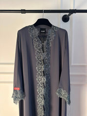 C 2531 Earl Grey Lace Abaya