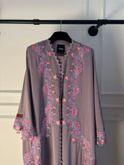 C 2532 Taro Dream Lace Abaya