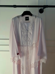 C 2570 Lychee Swirl Lace Abaya