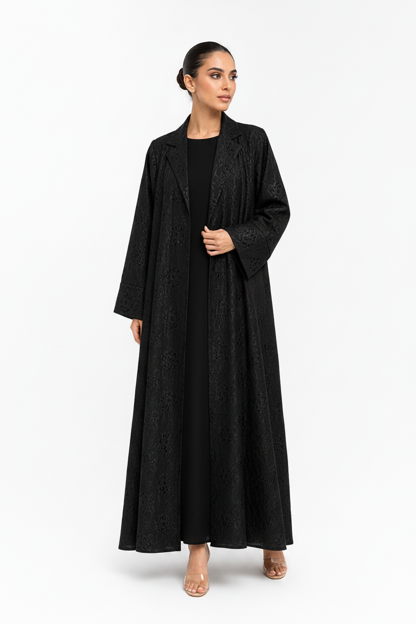 C 2611 Black Abaya
