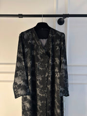 C 2625-05 Black Grey Butterfly Abaya