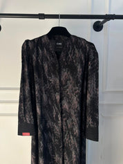 C 2626-03 Black Pink Swirl Abaya
