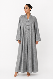 C 2629-01 Light Grey Abaya