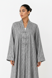 C 2629-01 Light Grey Abaya