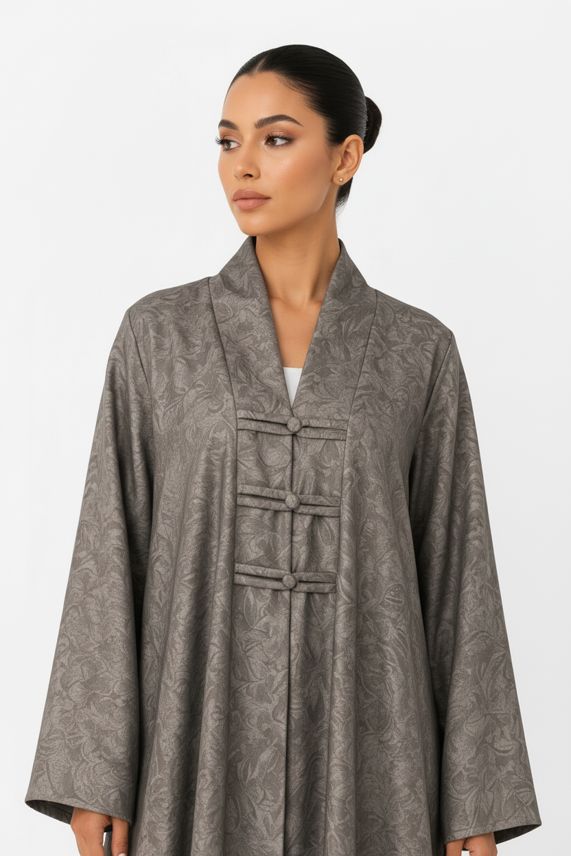 C 2629-02 Dark Beige Abaya
