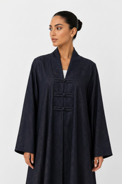 C 2629-04 Navy Blue Abaya