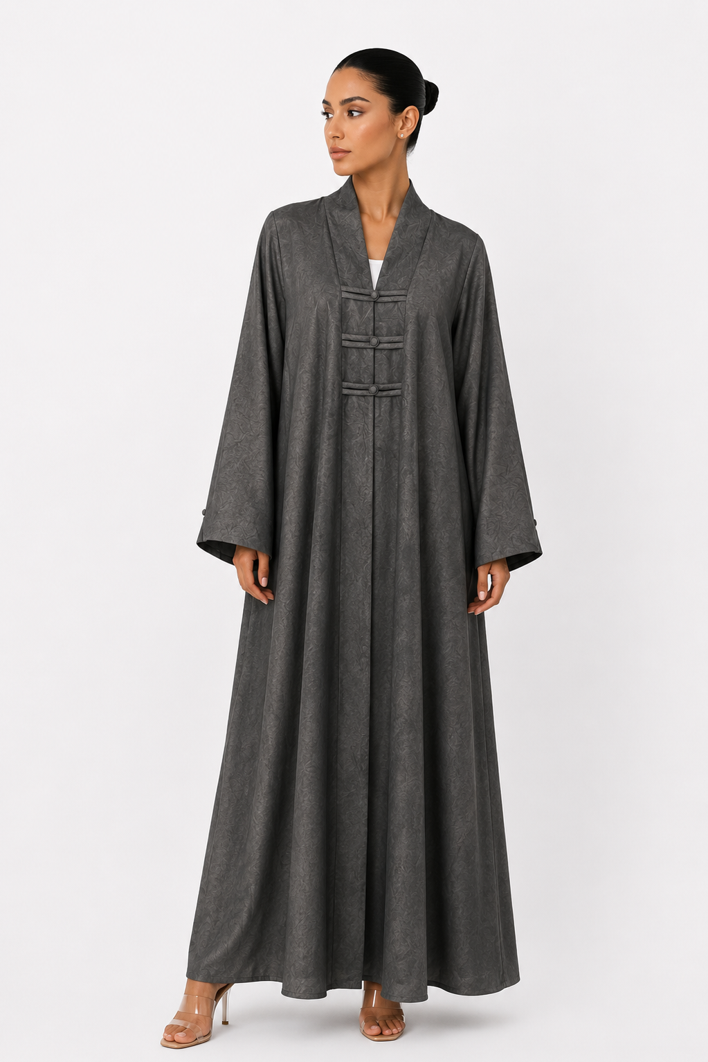 C 2629-05 Charcoal Grey Abaya