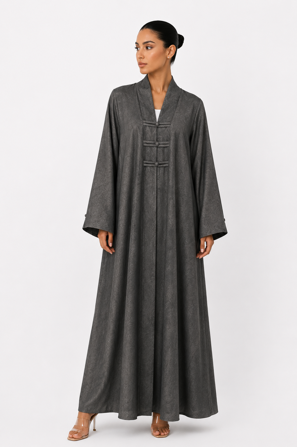 C 2629-05 Charcoal Grey Abaya