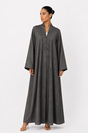 C 2629-05 Charcoal Grey Abaya