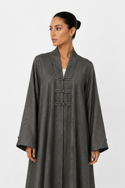 C 2629-05 Charcoal Grey Abaya