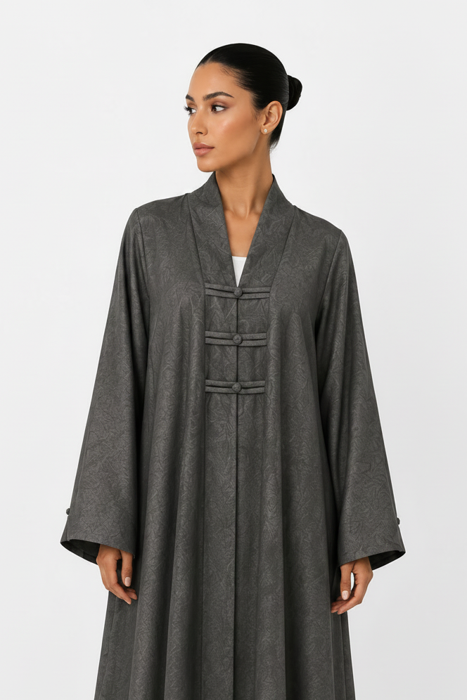 C 2629-05 Charcoal Grey Abaya