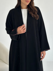 C 2633 Black Coat Abaya