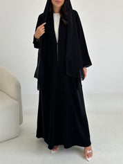 C 2633 Black Coat Abaya