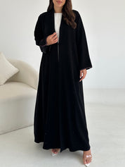 C 2633 Black Coat Abaya