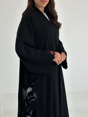 C 2655 Black Lace Abaya