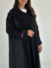 C 2658 Black Lace Abaya