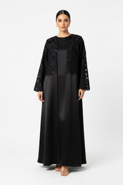 C 2666 - 01 - Black Beaded Abaya