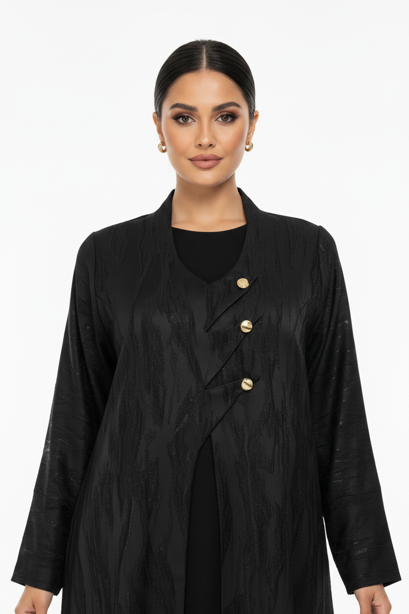 C 2667 Black Work Abaya