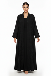C 2669 Black Beaded Abaya