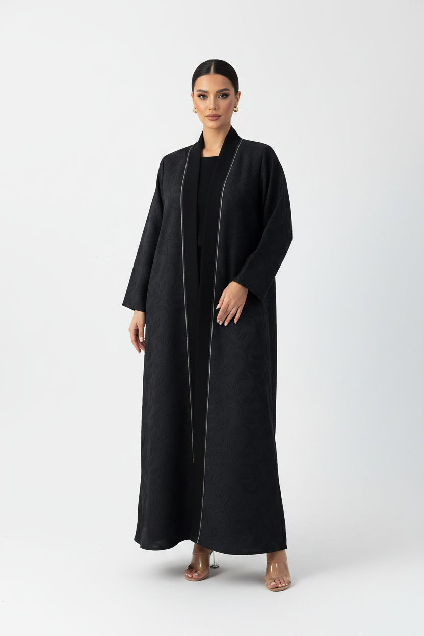 C 2670 Black Work Abaya