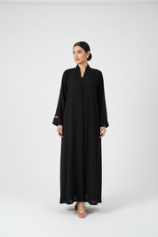C 2674 Black Striped Abaya