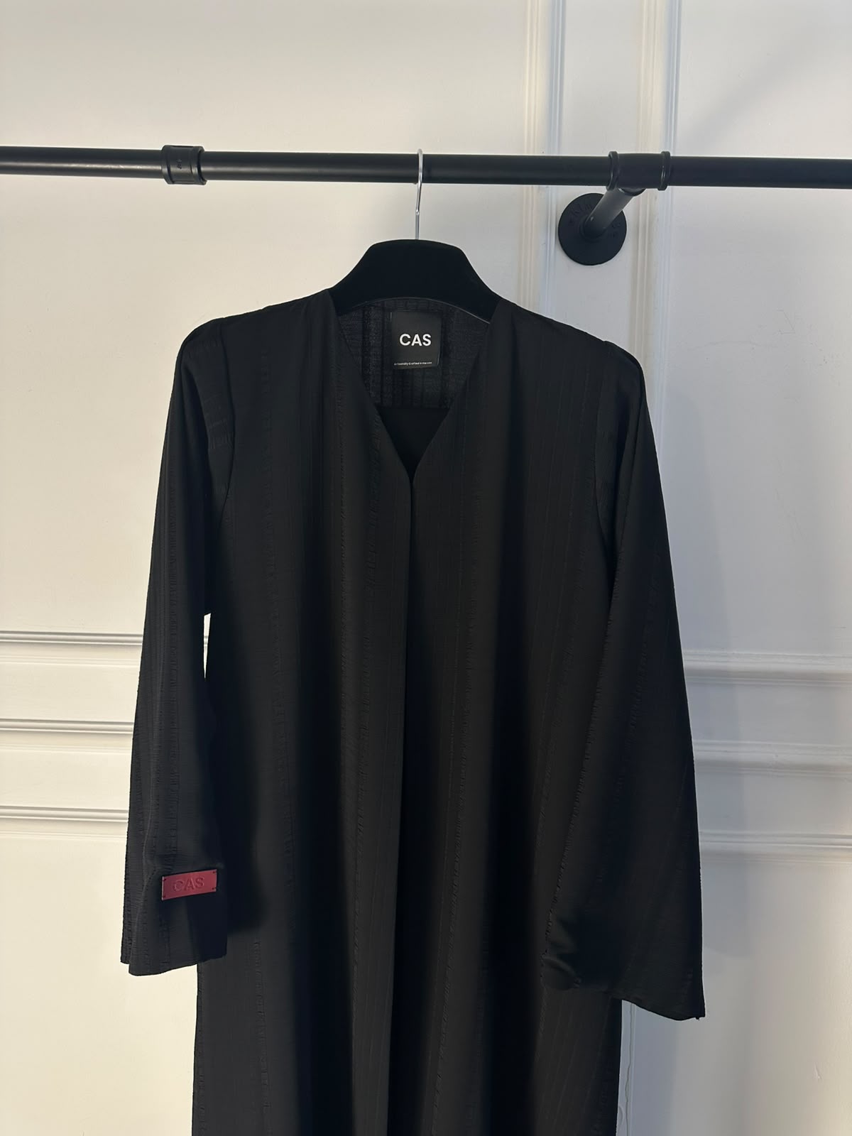 C 2674 Black Striped Abaya