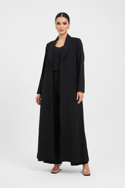 C 2675 Black Beaded Abaya