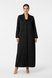 C 2677 Black Beaded Work Abaya