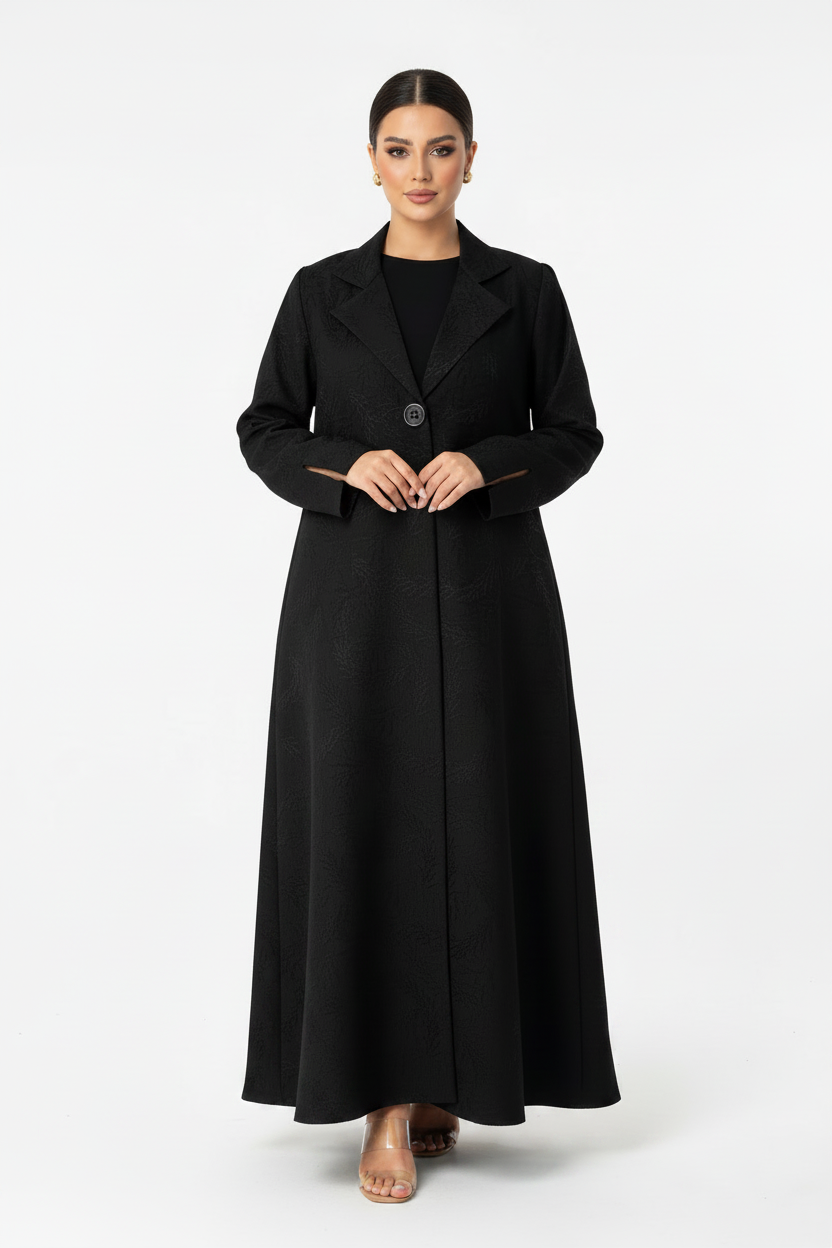 C 2678 Black Work Abaya