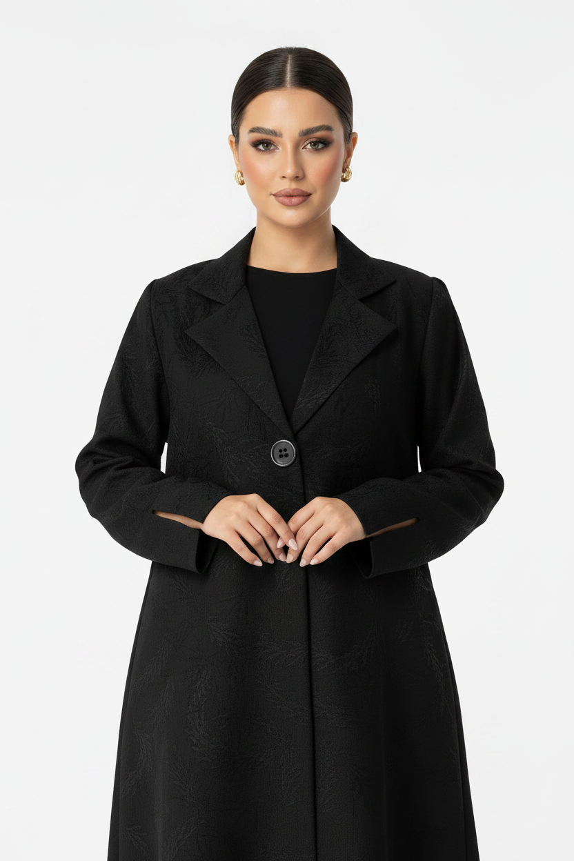 C 2678 Black Work Abaya