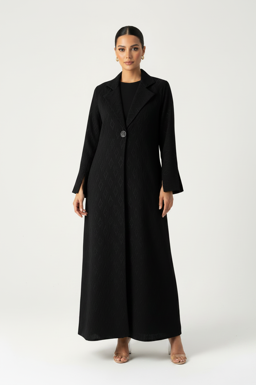 C 2679 Black Work Abaya